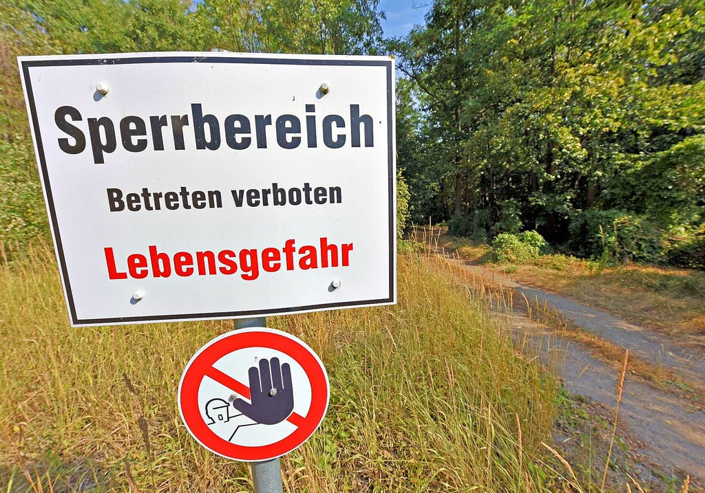 Betreten verboten: Rund um den Concordia See gibt es noch immer gesperrte Bereiche.