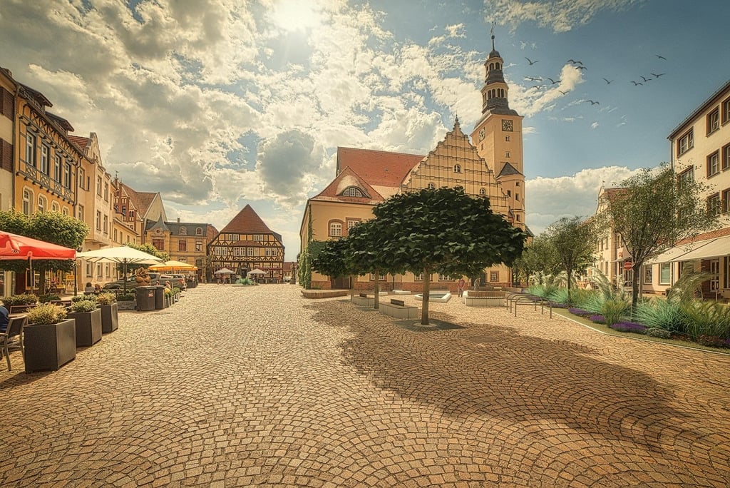 Für die Umgestaltung des Rathausplatz Gardelegen gibt es verschiedene Varianten.