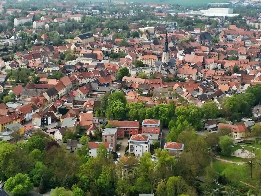 Symbolfoto - Sangerhausen aus der Luftperspektive