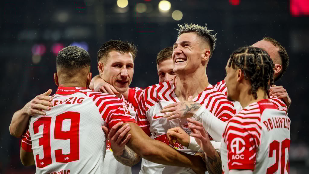 Erleichterung: Jubel für Torschütze Benjamin Sesko.