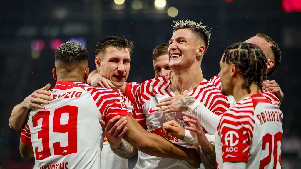 Erleichterung: Jubel für Torschütze Benjamin Sesko.