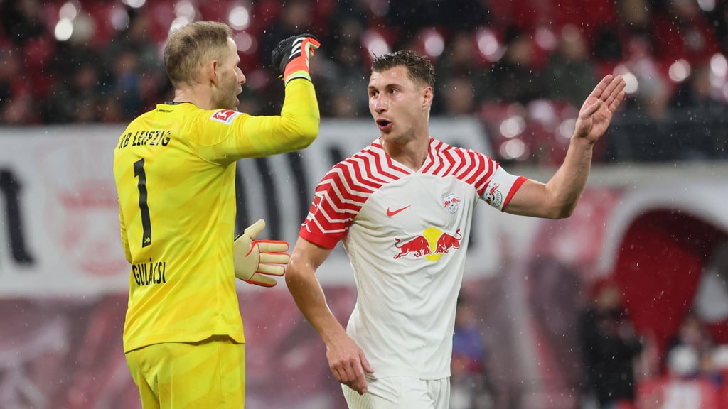 Kommunikatoren bei RB Leipzig: Peter Gulacsi und Willi Orban.