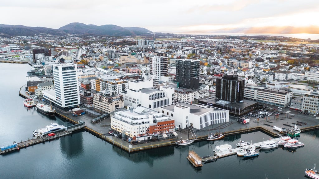Skyline von Bodø: Die Kulturhauptstadt nördlich des Polarkreises hat 54.000 Einwohner.