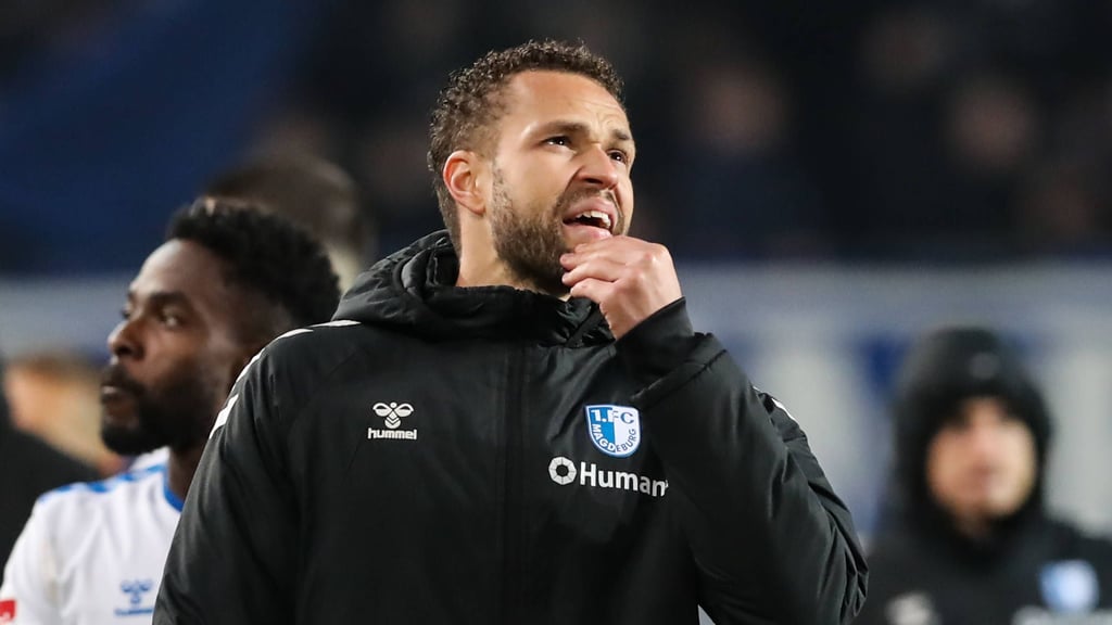 FCM-Stürmer Luc Castaignos nach dem Spiel gegen Holstein Kiel. Enttäuschung nach dem 1:1-Remis.