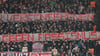 RB-Fans zeigten Banner gegen Rassismus.