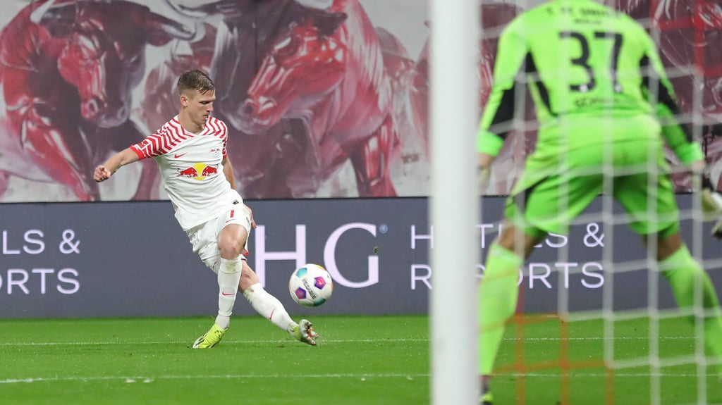 Technisch perfekt: Dani Olmo gegen Union Berlin.
