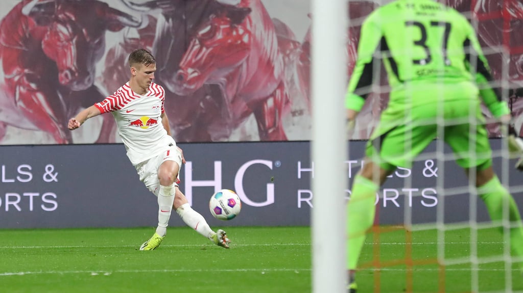Technisch perfekt: Dani Olmo gegen Union Berlin.