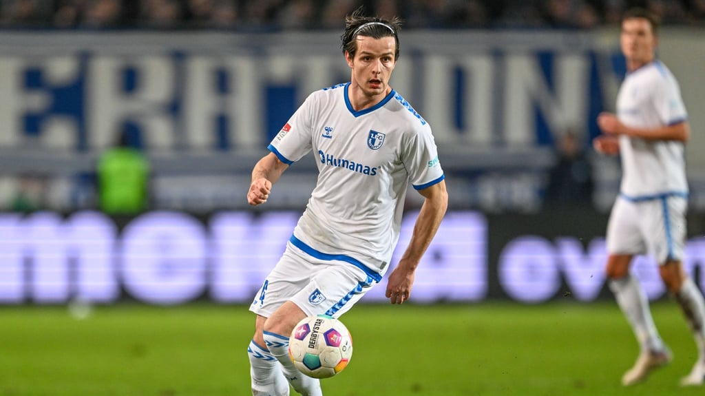 Jean Hugonet vom 1. FC Magdeburg, wird beim Spiel gegen FC St. Pauli gesperrt fehlen.&nbsp;