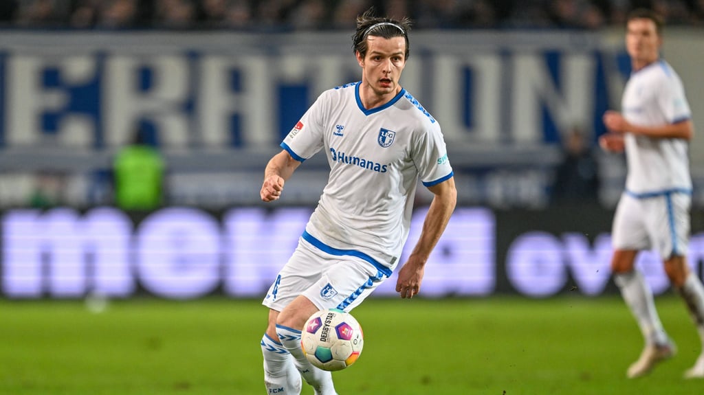 Jean Hugonet vom 1. FC Magdeburg, wird beim Spiel gegen FC St. Pauli gesperrt fehlen. 