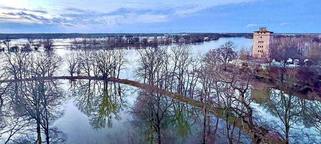 Erst im Januar hatte es an der Elbe ein Hochwasser gegeben.