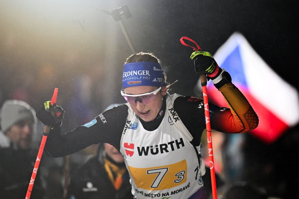 Patzte beim Schießen: Franziska Preuß.