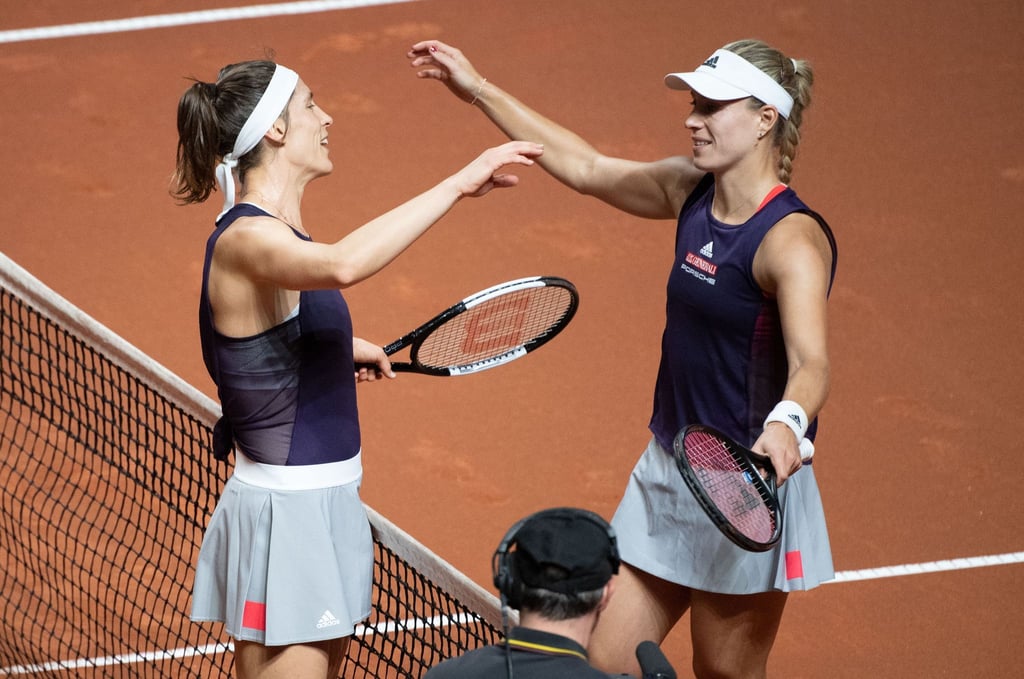 Angelique Kerber (r) und Andrea Petkovic kennen sich aus vielen gemeinsamen Tennis-Jahren.