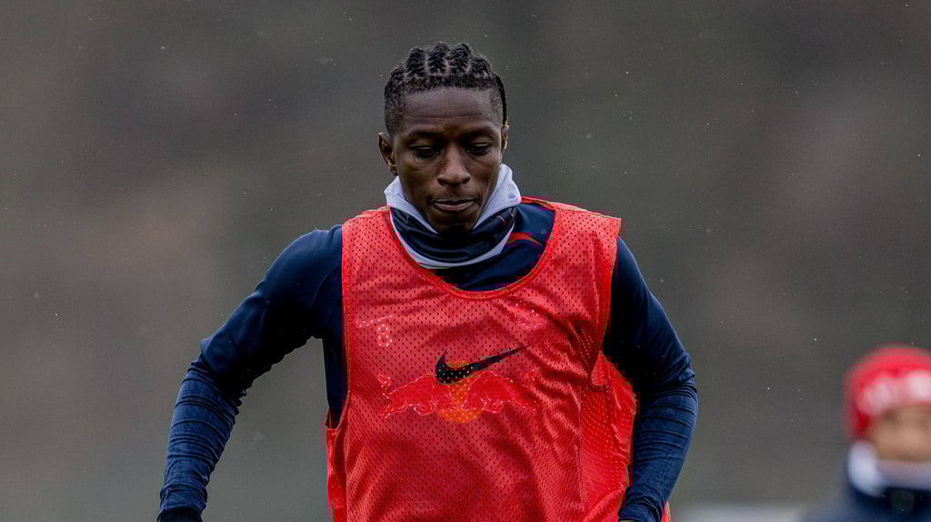 Amadou Haidara wird für das Spiel von RB in Augsburg nicht zur Verfügung stehen (Archivbild).