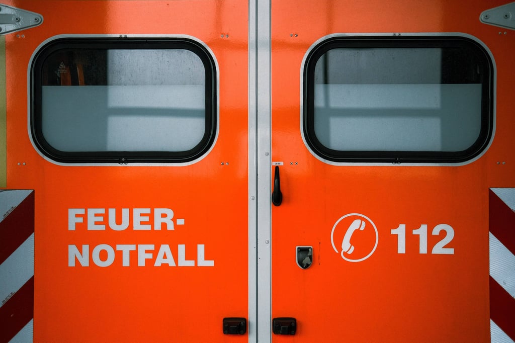 Ein Rettungswagen im Einsatz.