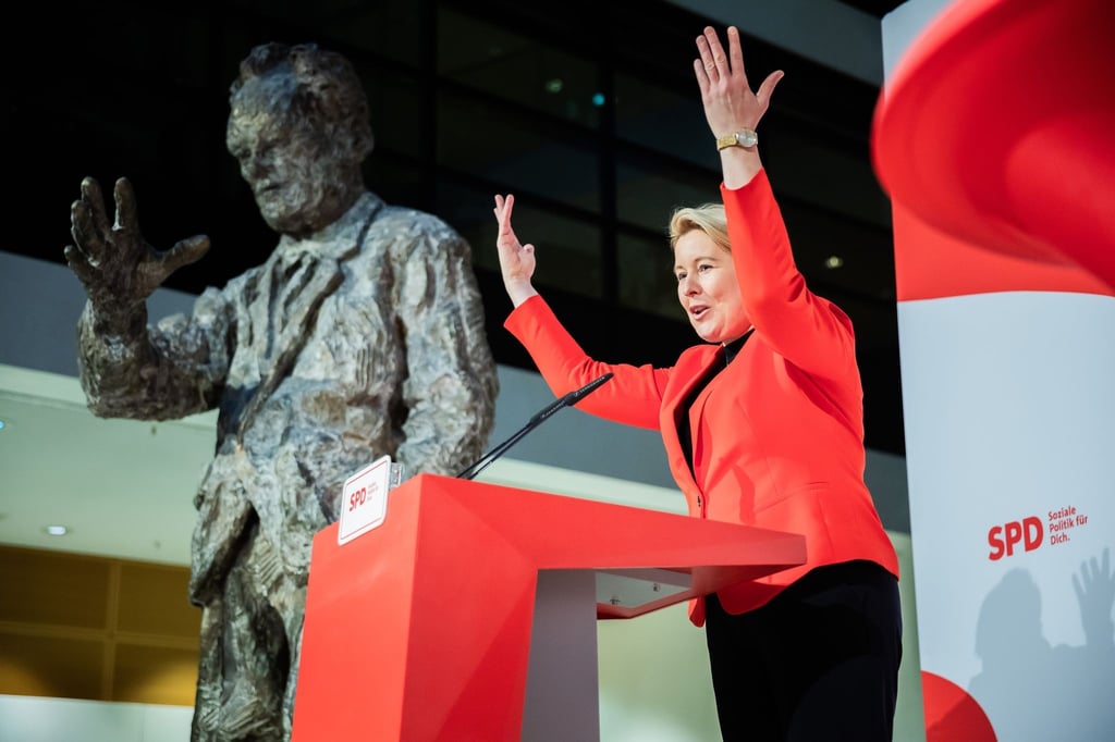 Franziska Giffey, Vorsitzende der SPD Berlin.
