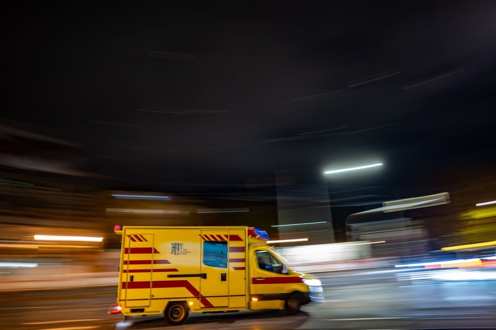 Ein Rettungswagen der Feuerwehr Dresden.