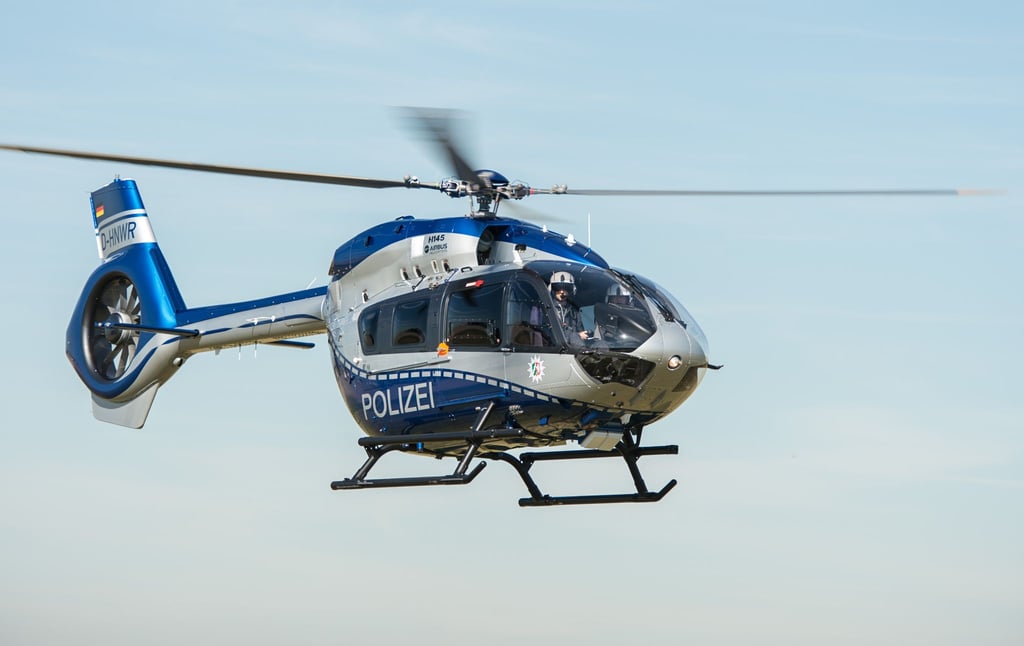 Ein Hubschrauber der Polizei.