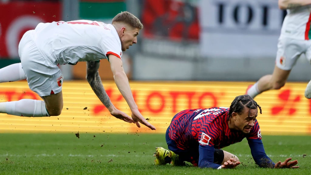 Hatte keinen guten Stand gegen Augsburg: RB-Edeltechniker Xavi Simons