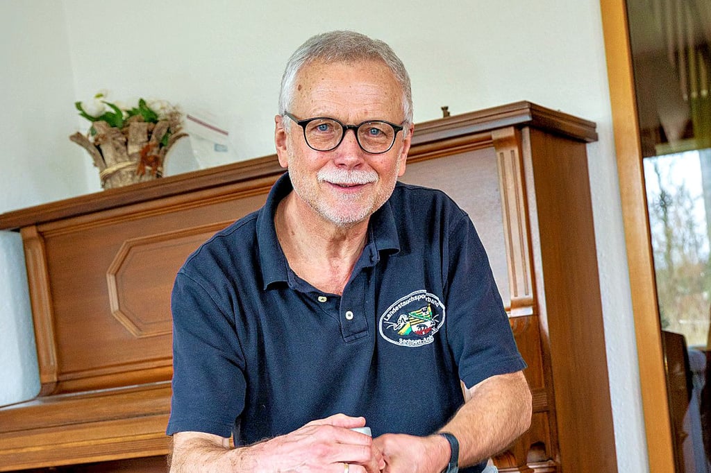 Joachim Diers ist Präsident des Landestauchsportverbandes und Mitglied des Naumburger Vereins „Tauchsportfreunde Delphin“.