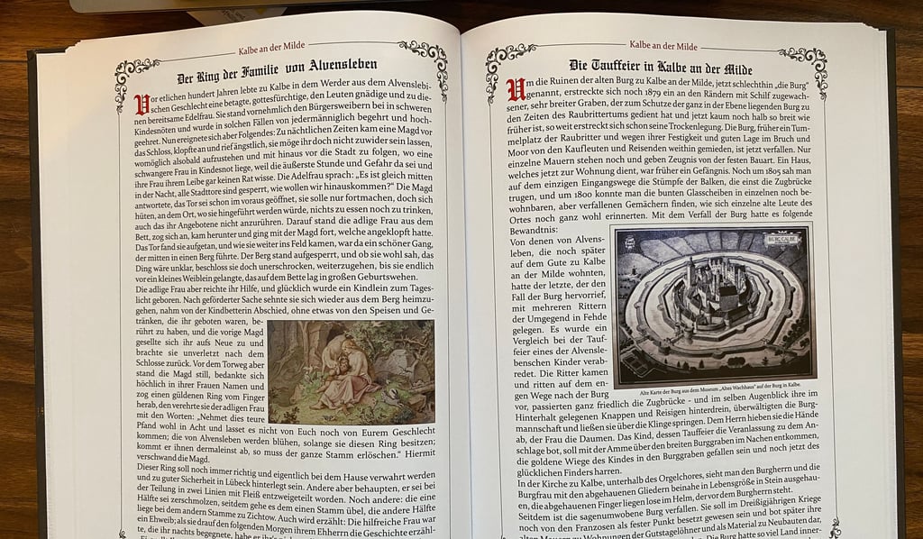 In dem Buch „Aus dem Sagenschatz der Altmark - Sagen und Geschichten aus dem Altkreis Kalbe an der Milde“ von Eugen Gliege geht es unter anderem auch um eine Erzählung über die Familie von Alvensleben.