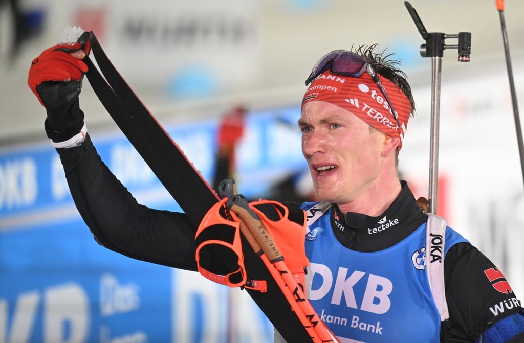 Benedikt Doll aus Deutschland nach dem Rennen.