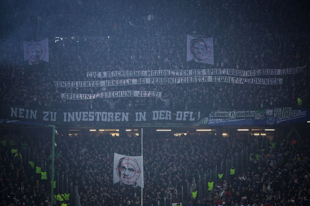 Fanproteste von den Fans von Hannover 96.