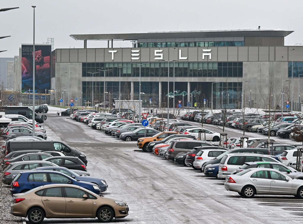 Das Werk der Tesla-Gigafactory Berlin-Brandenburg.