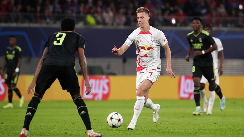 Dani Olmo im Spiel gegen Real Madrid.