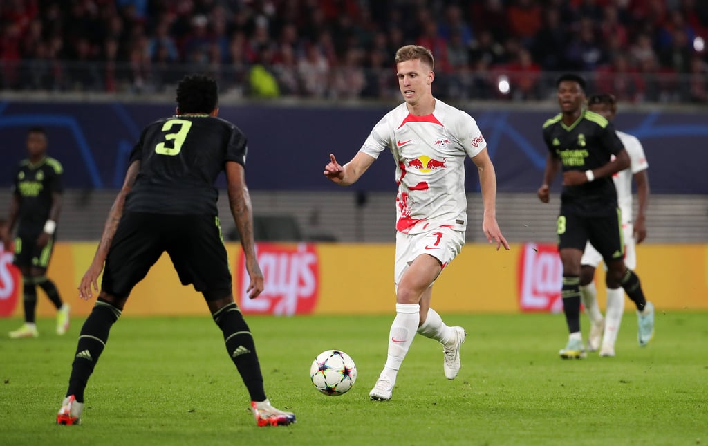 Dani Olmo im Spiel gegen Real Madrid.