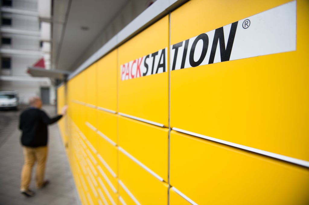 Eine DHL-Packstation.