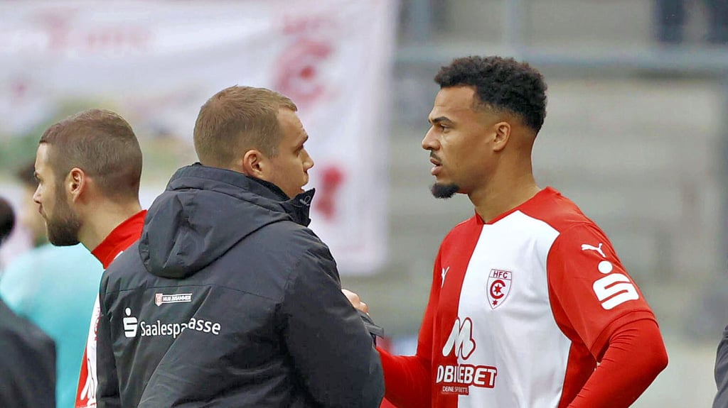 Marvin Ajani feierte beim HFC gegen Aue (2:3) sein Comeback.