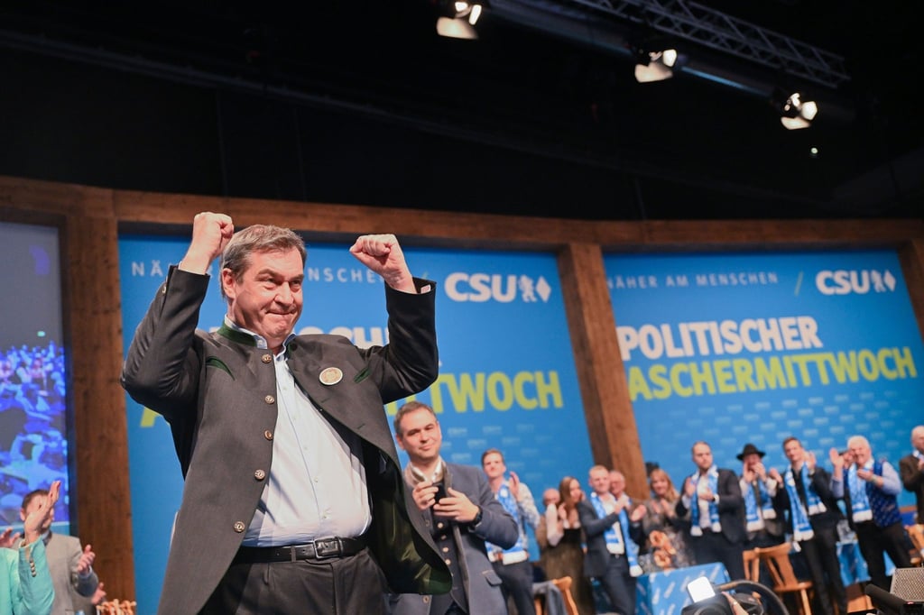 Markus Söder beim politischen Aschermittwoch der CSU.