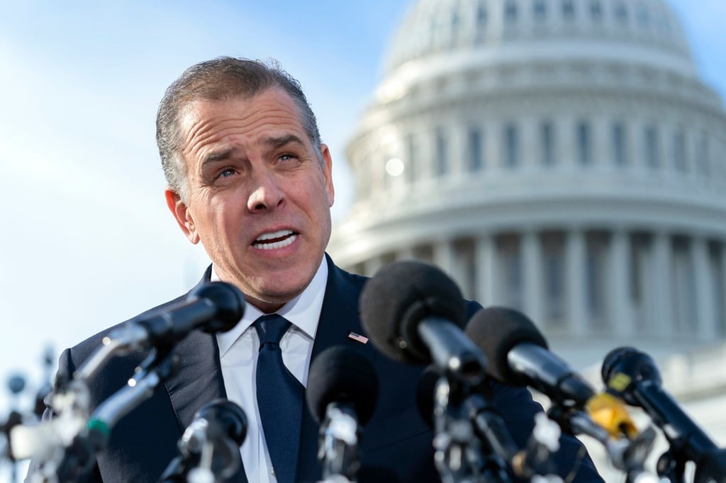 Präsidentensohn Hunter Biden vor dem US-Kapitol.