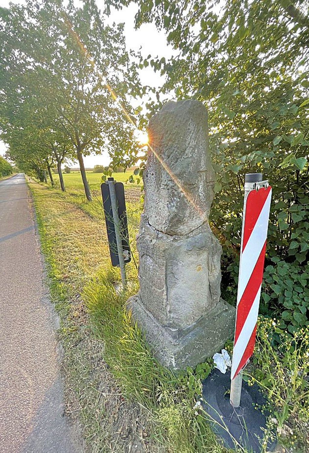 So sah der Postmeilenstein bis Mittwochabend aus.