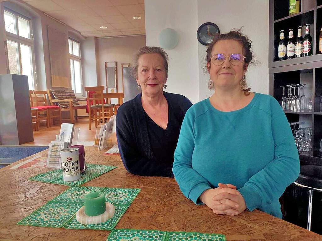 Jutta Jahn (rechts) und Katja Reindel vom Frauenzentrum Weiberwirtschaft
