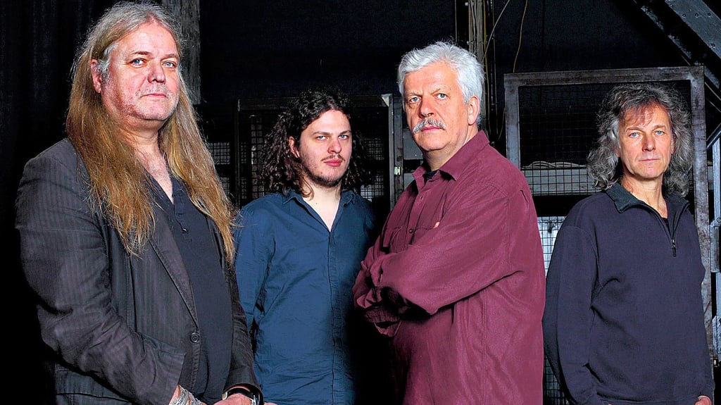 Manfred Pokrandt, Hannes Schulze, Wolfram Bodag und Heiner Witte sind heute „Engerling“ (von links)