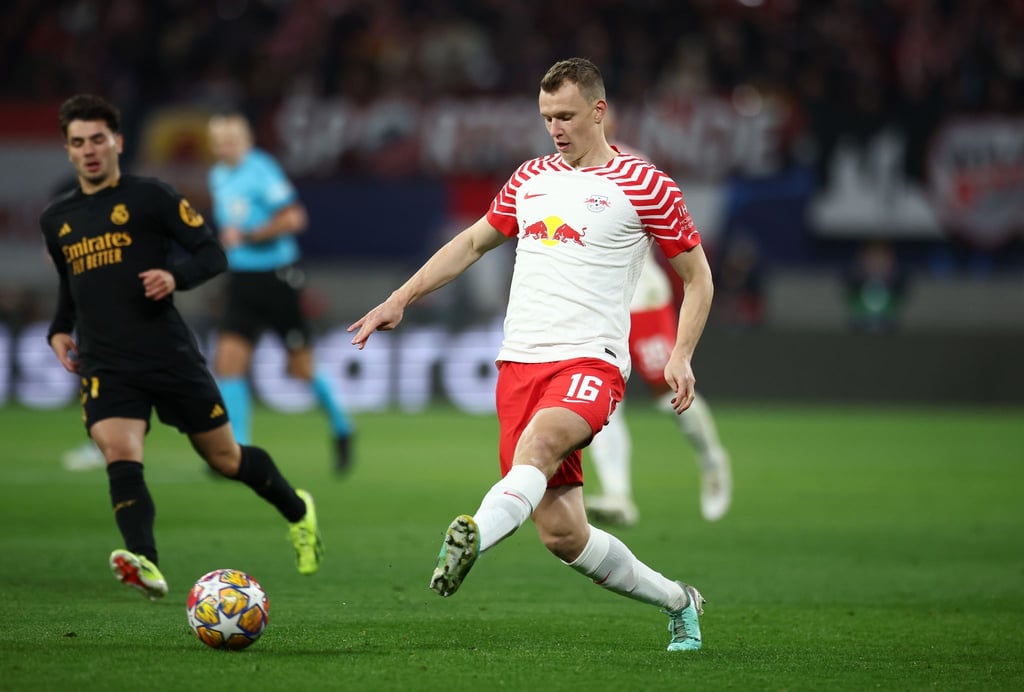 Leipzigs Lukas Klostermann hatte sich gegen Gladbach ohne Gegnereinwirkung verletzt.