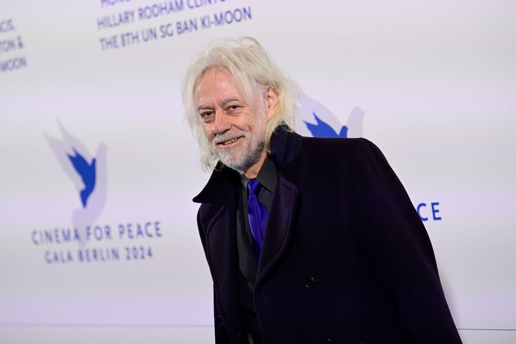 Musiker Sir Bob Geldof kommt zur Cinema for Peace Gala Berlin im Westhafen Event & Convention Center (WECC).