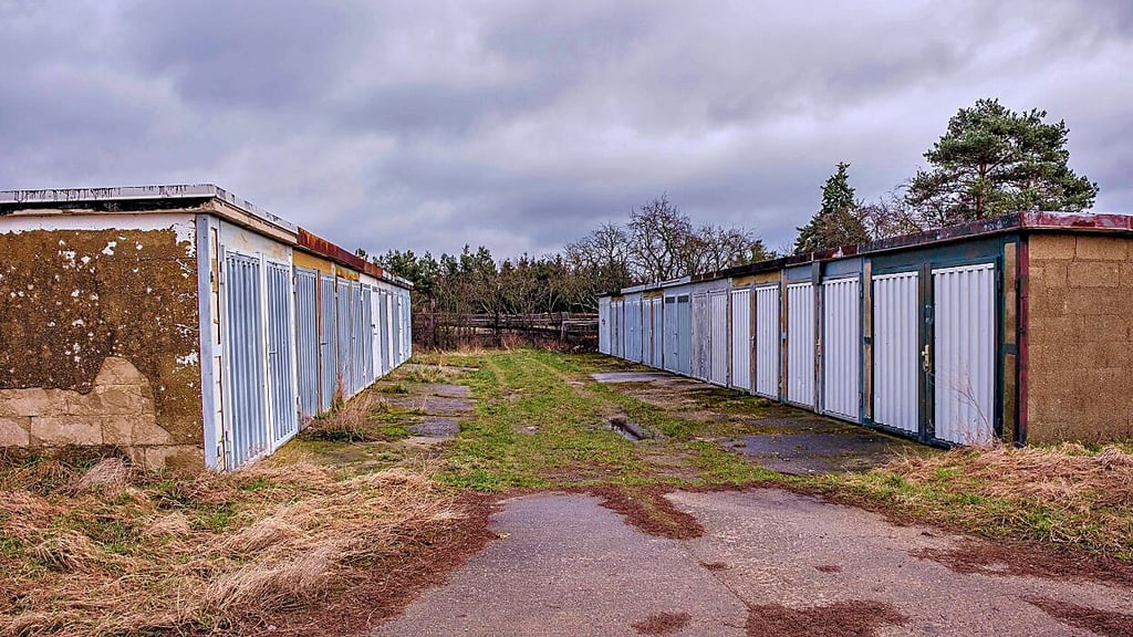 DDR-Garagenkomplex in der Parkstraße in Gräfenhainichen