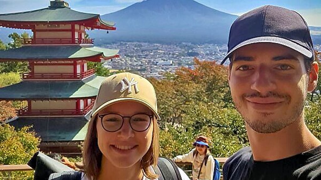 Erik und Cindy waren auch schon in Japan am Fuji.
