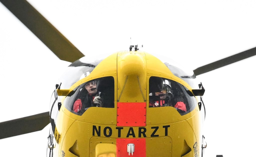 Rettungshubschrauber im Einsatz.