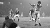 19. Oktober 1977, Jürgen Sparwasser vom 1. FC Magdeburg schießt das Tor zum 2:0 beim UEFA-Pokalspiel gegen Schalke 04.