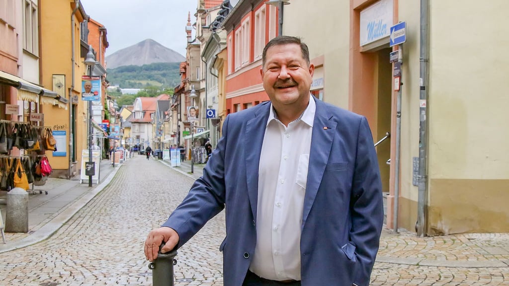 Archivbild - Torsten Schweiger kandidiert für das Amt des Oberbürgermeisters in Sangerhausen.