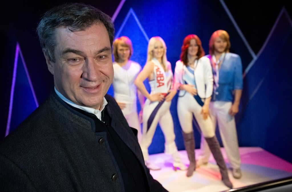 CSU-Chef Markus Söder besucht das ABBA-Museum in Stockholm.