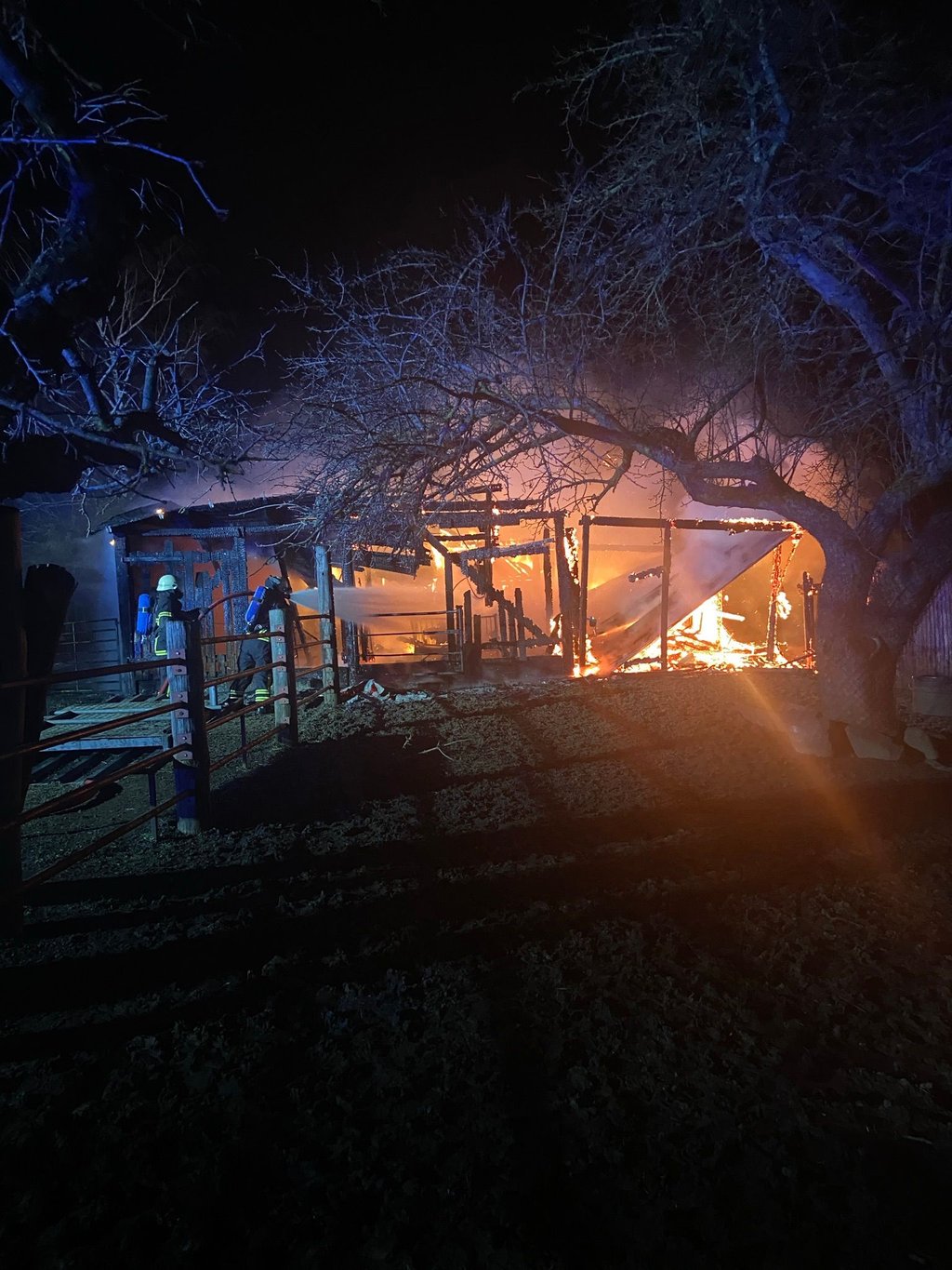 In Aspenstedt im Harz fing ein Unterstand Feuer. Die Polizei ermittelt wegen möglicher Brandstiftung.