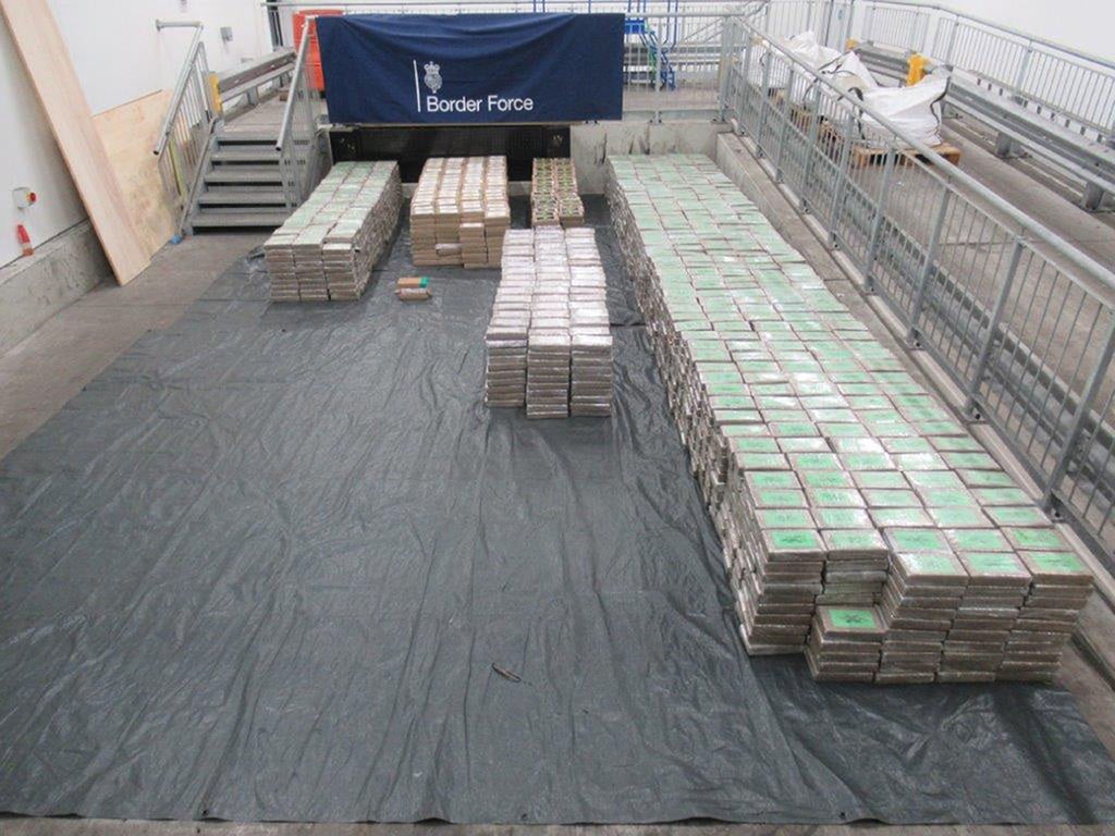 Das Rauschgift wurde im Hafen der südenglischen Stadt Southampton beschlagnahmt.