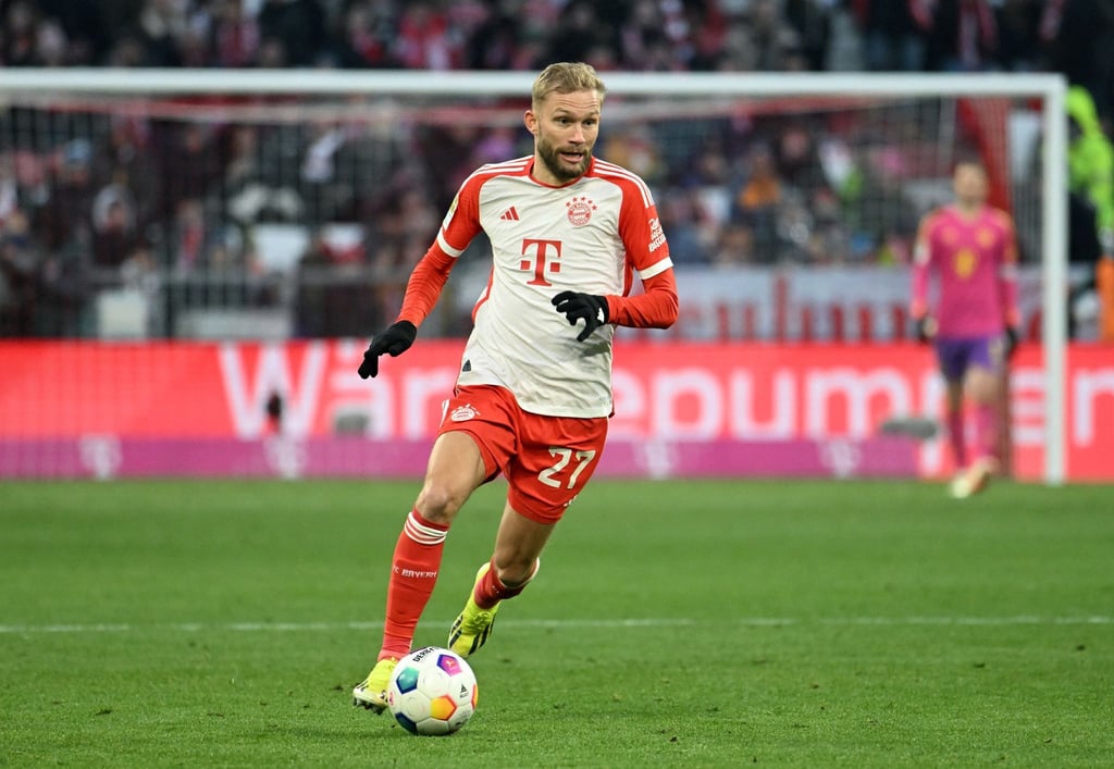 Bayerns Konrad Laimer am Ball.