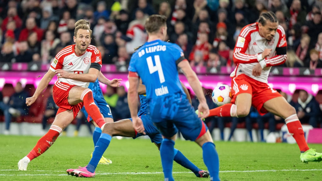 Mann des Spiels: Harry Kane traf doppelt gegen RB Leipzig.