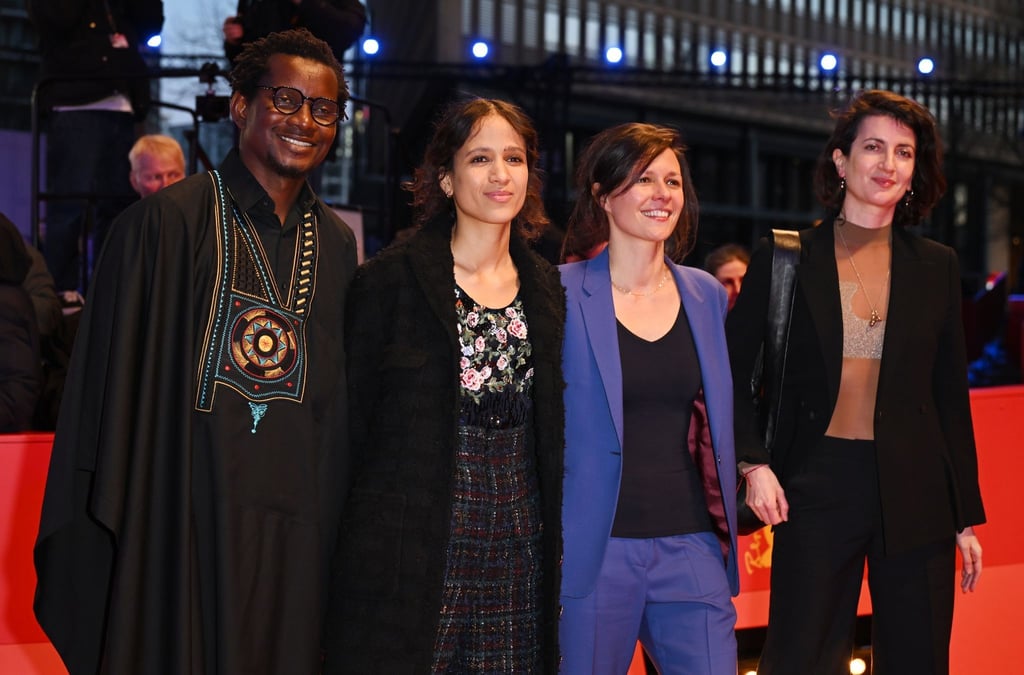 Protagonist Gildas Adannou, Regisseurin und Produzentin Mati Diop, und die Produzentinnen Eve Robin und Judith Lou Lévy.