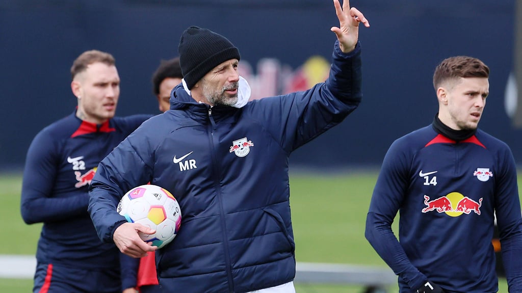 Marco Rose beim Training von RB (Archivbild).